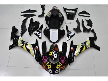 2015-2019 Black White Yamaha YZF R1 Motorcylce Fairings for Sale
