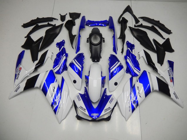 2015-2022 Blue White Blue White ENEOS Yamaha YZF R3 Bike Fairings for Sale 2015-2022 Blue White Blue White ENEOS Yamaha YZF R3 Bike Fairings for Sale
