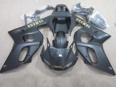 1998-2002 Black Yellow Decal Yamaha YZF R6 Motorcylce Fairings for Sale