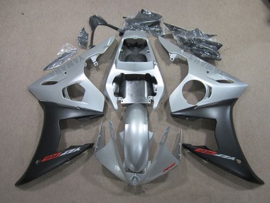 2003-2005 Silver Black Yamaha YZF R6 Bike Fairing for Sale