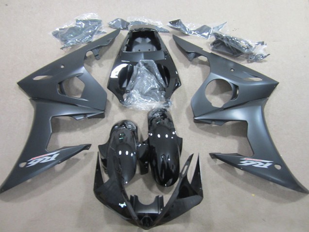 2003-2005 Black Yamaha YZF R6 Bike Fairing Kit for Sale