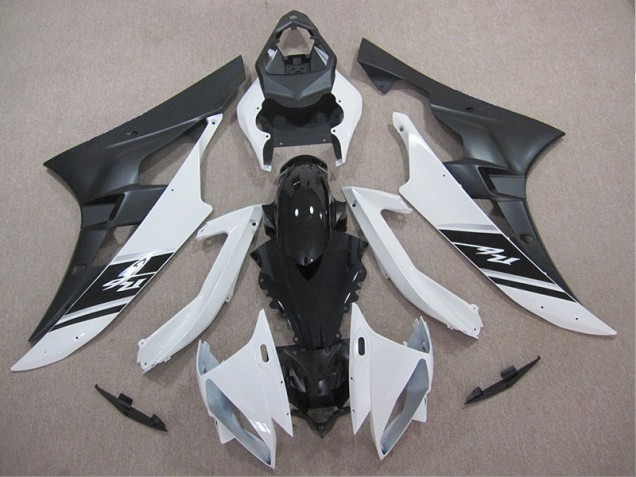 2006-2007 White Black Yamaha YZF R6 Motor Bike Fairings for Sale 2006-2007 White Black Yamaha YZF R6 Motor Bike Fairings for Sale