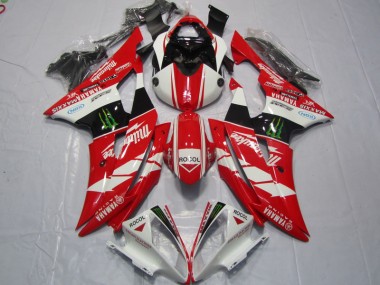 2008-2016 Red White Rocol Yamaha YZF R6 Motorcycle Fairings Kits for Sale